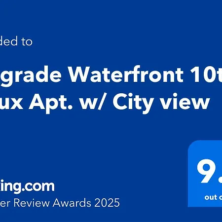 Apartmán Waterfront 10th Fl Lux Apt. W/ View Bělehrad